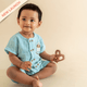 Blue-tiful Pup - Crinkled Muslin Co-ord Set