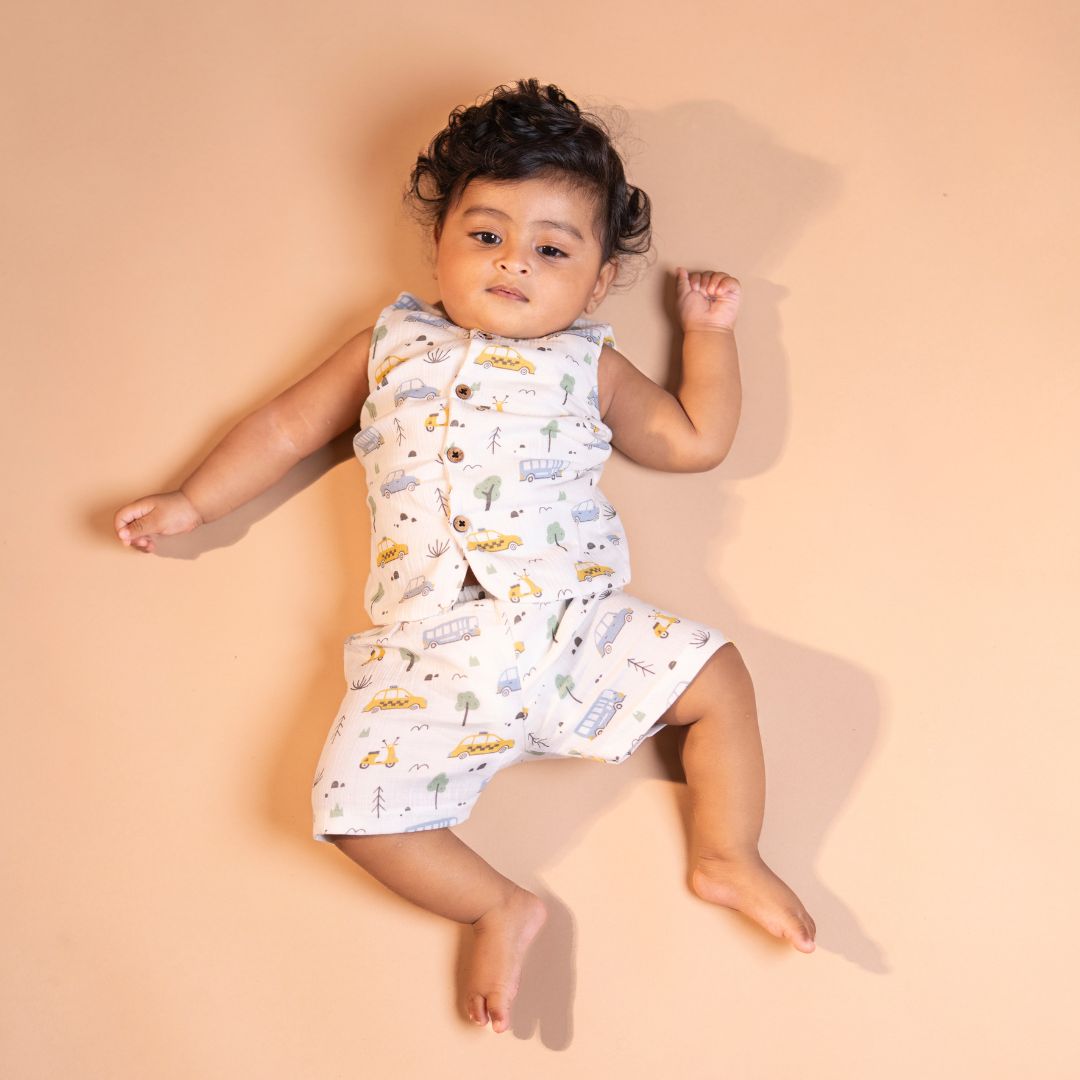 Tiny Wheel - Muslin Jabla and Shorts for Babies and Toddlers