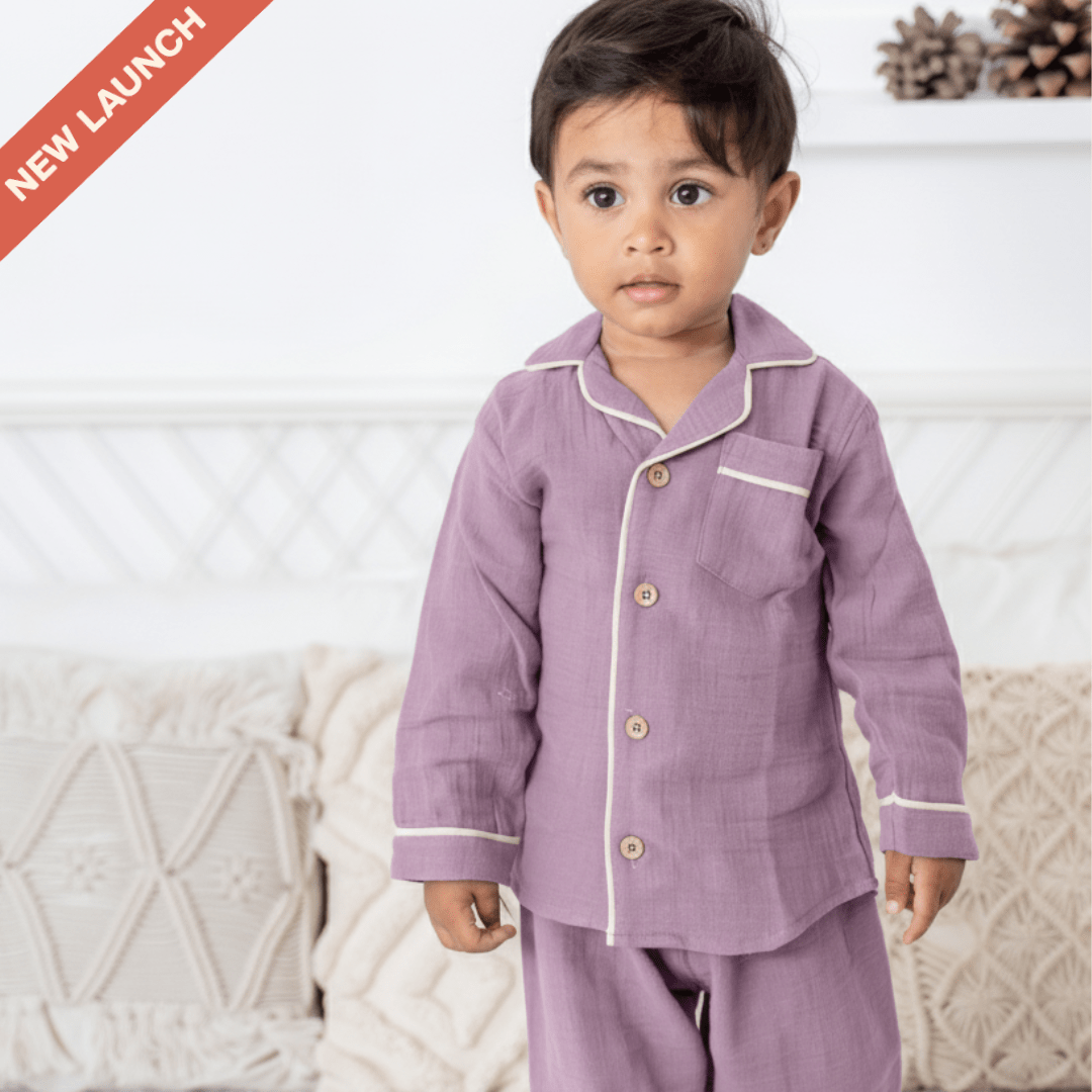 Little Sky -  Crinkled Muslin Sleepsuit