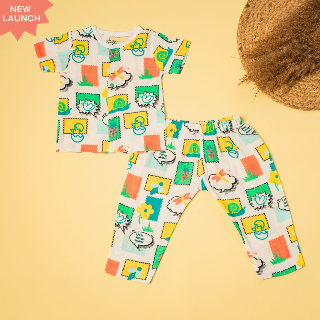 Toucan Punch - Muslin Sleep Suit for babies and kids (Unisex)