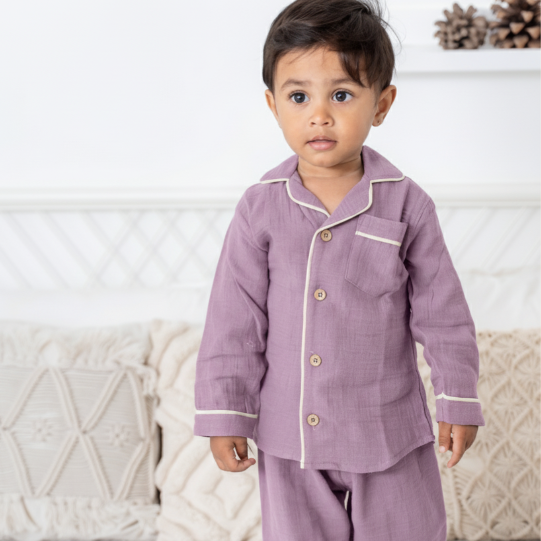 Peachy Hug -  Crinkled Muslin Sleepsuit
