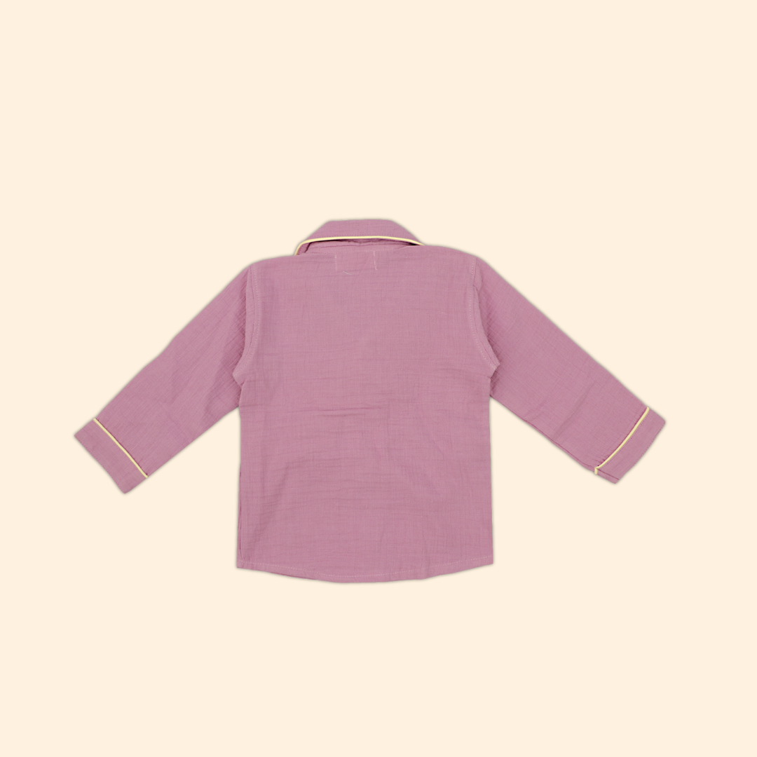 Peachy Hug -  Crinkled Muslin Sleepsuit