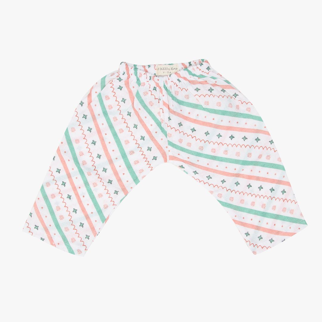 Wood Stripes - Muslin Sleep Suit for babies and kids (Unisex)