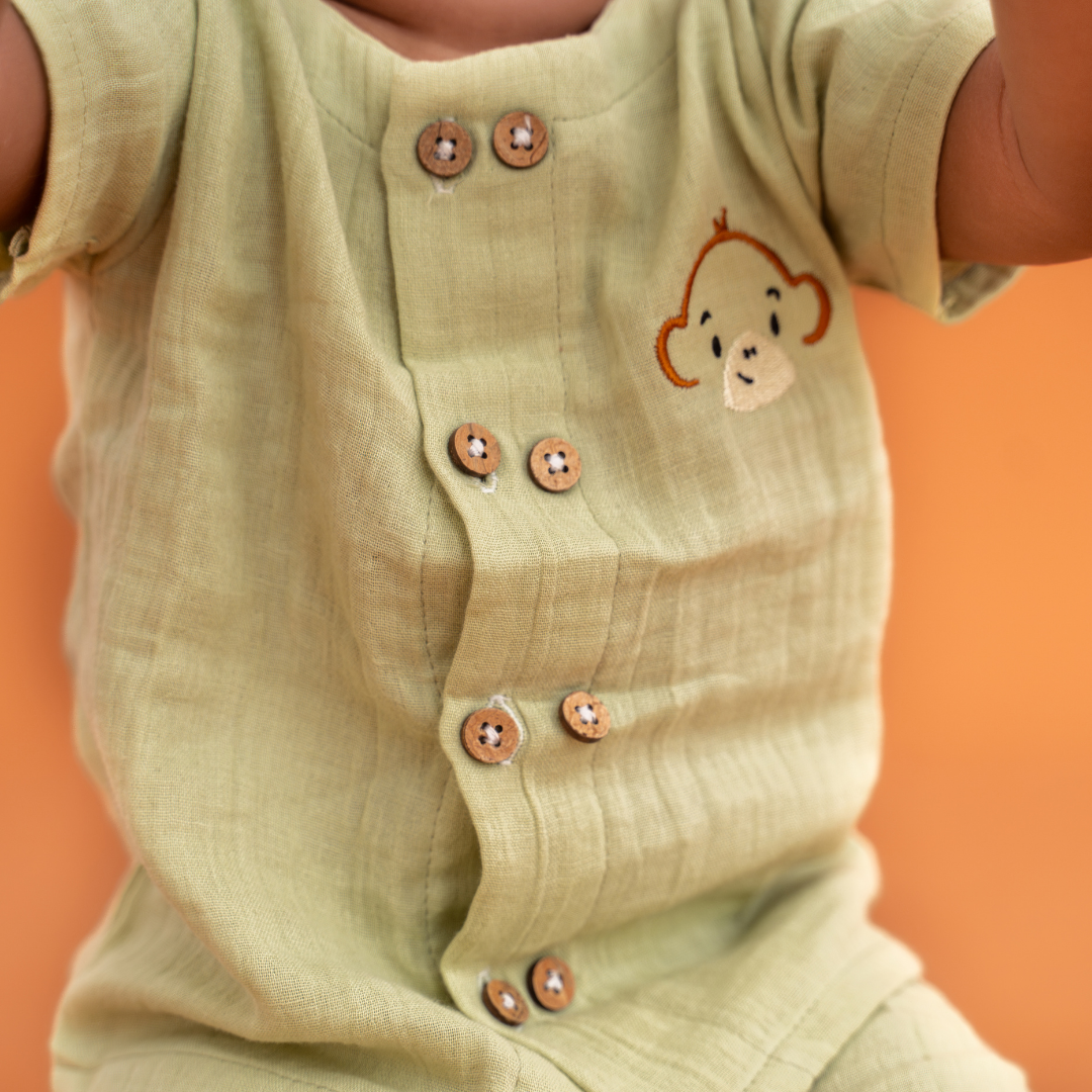 Teddyboo - Crinkled Muslin Co-ord Set