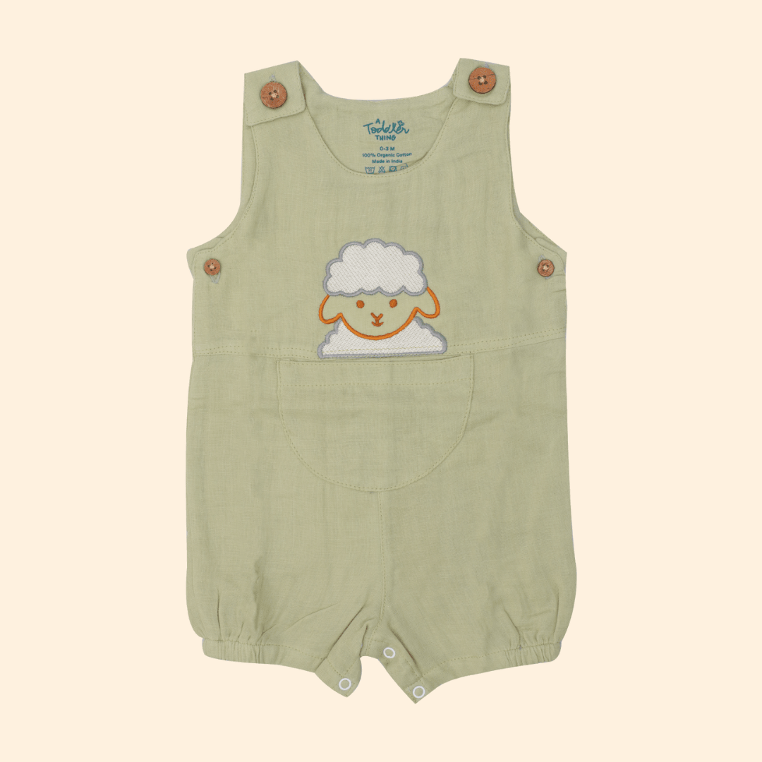 Yellow Bud - Muslin Crinkled Romper