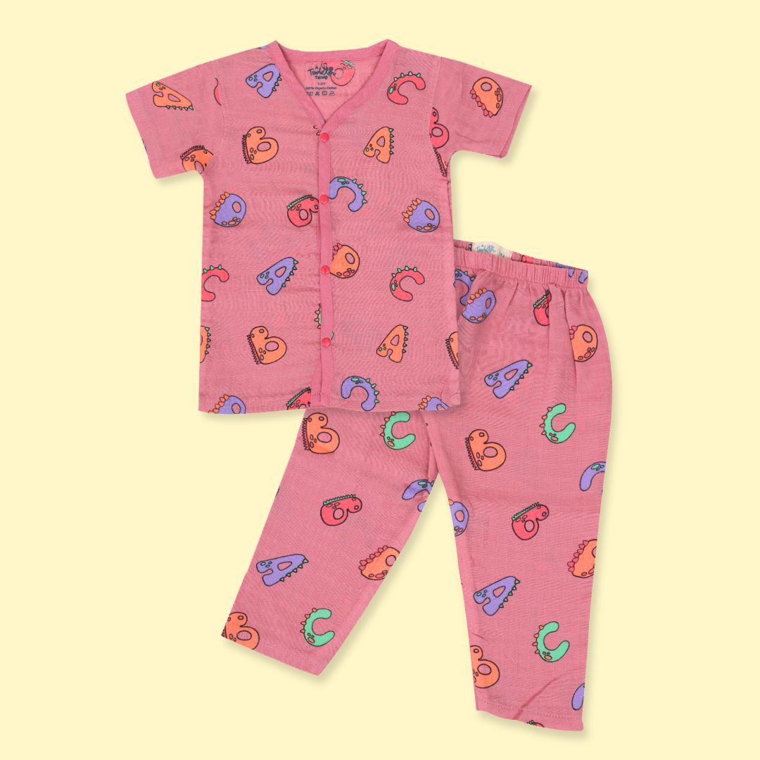Hippo On The Go (Pack of 3) - Muslin Sleep Suit for babies and kids