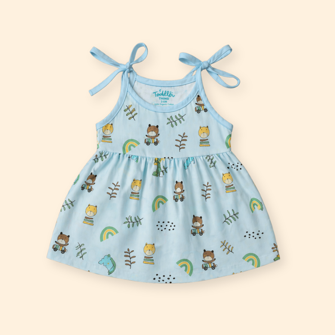 Rainbow Days - Muslin Knot Frock - Pack of 2