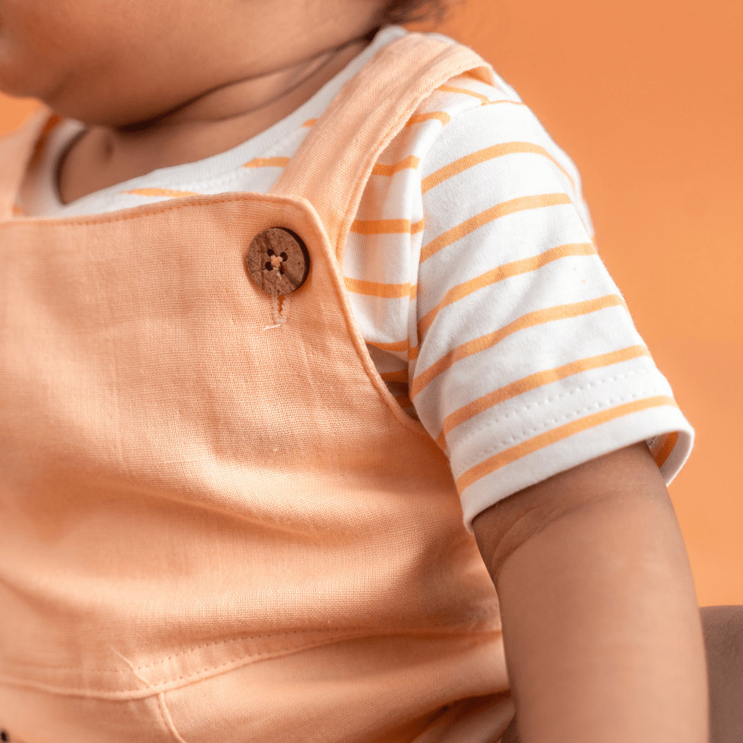 Sunnyraff - Crinkled Muslin Dungarees