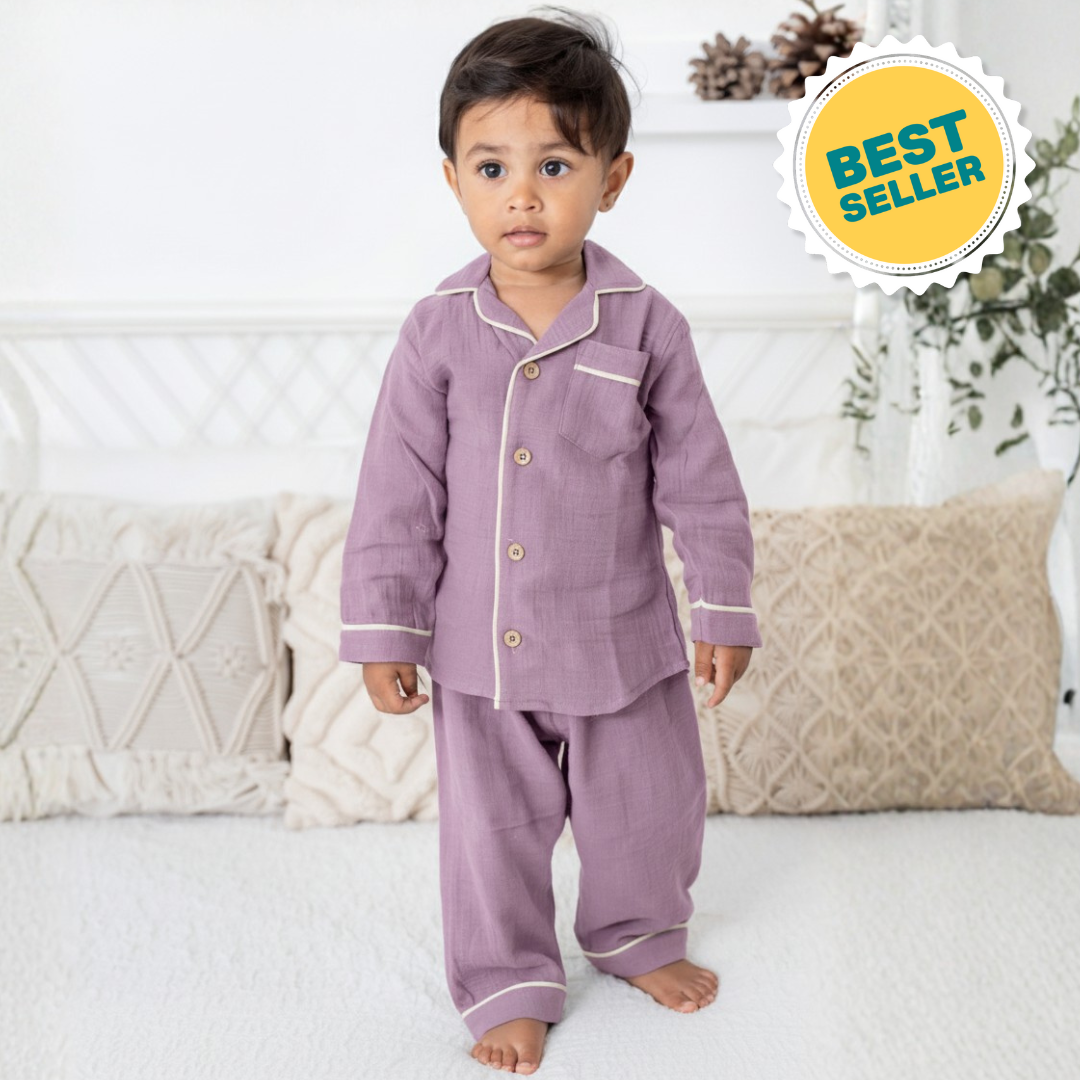 Lovelac -  Crinkled Muslin Sleepsuit