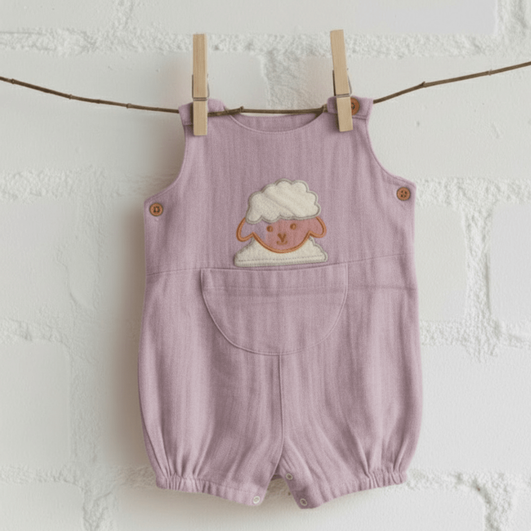 Yellow Bud - Muslin Crinkled Romper