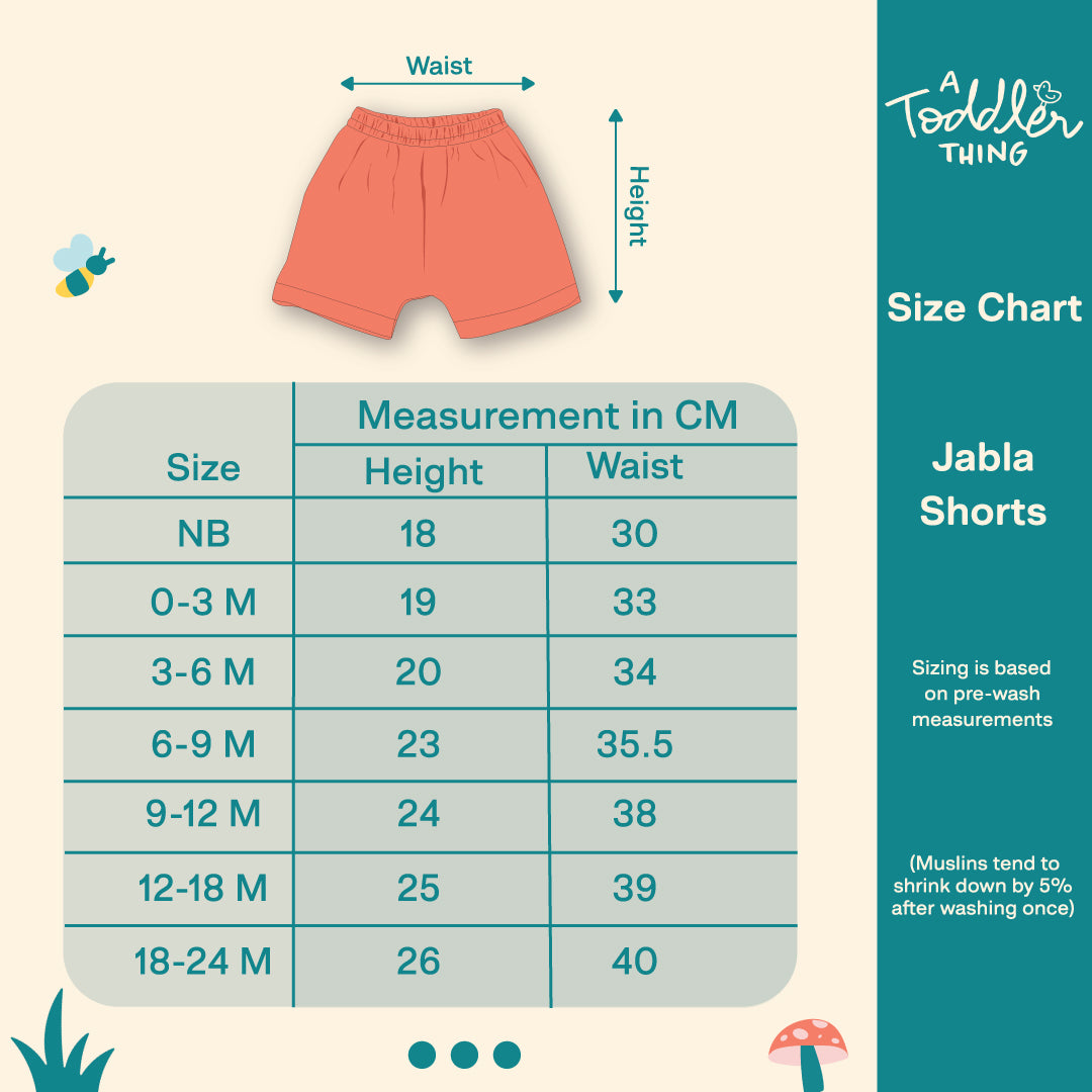 Doodle - Muslin Jabla and Shorts for Babies and Toddlers