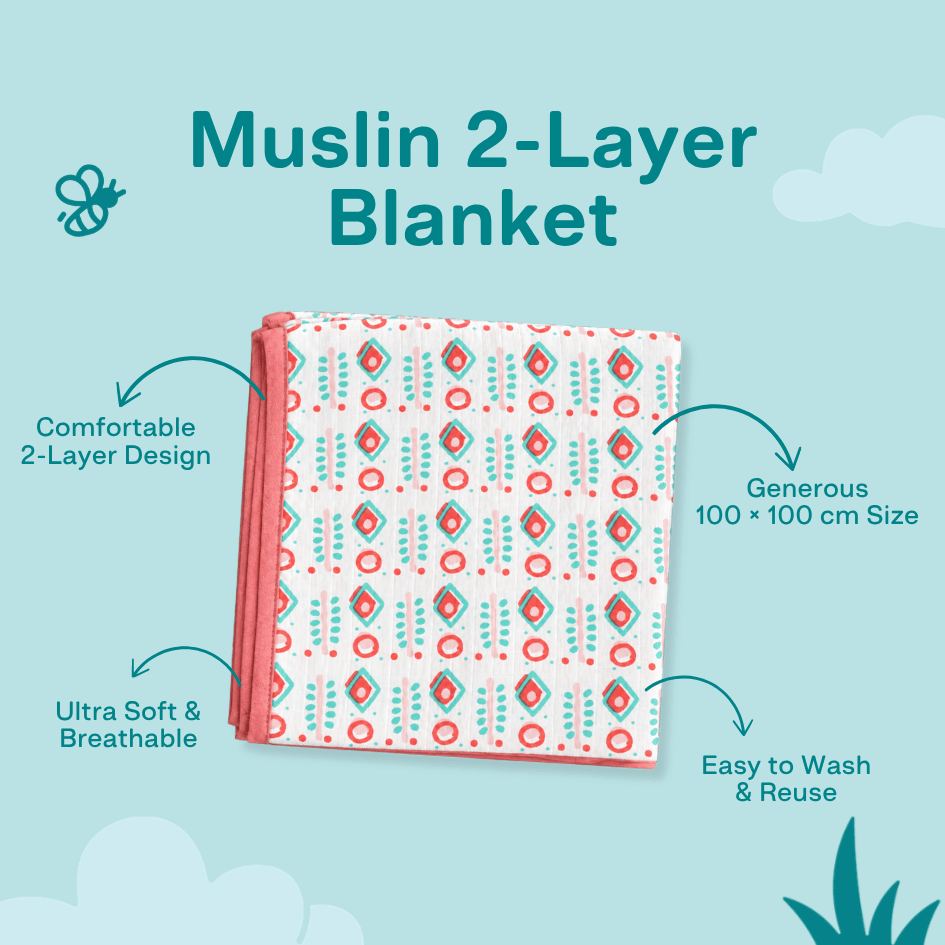 Hello Jungle - Muslin 2layer Blanket