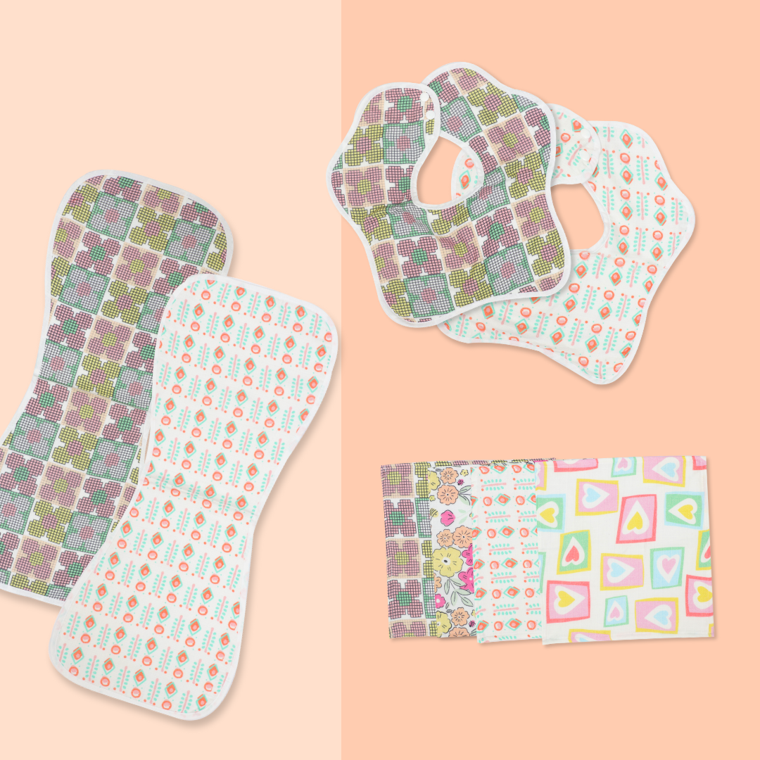 The Pixeling Pack  - Muslin 24 Piece Combo Pack (0-3M)
