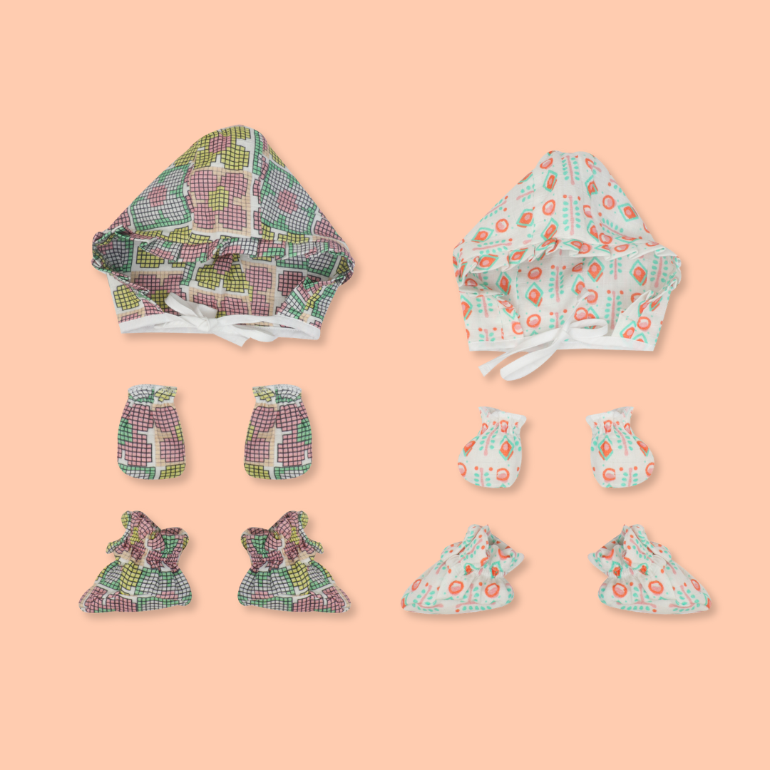 Beaky Stripes - Muslin 24 Piece Combo Pack (0-3M)