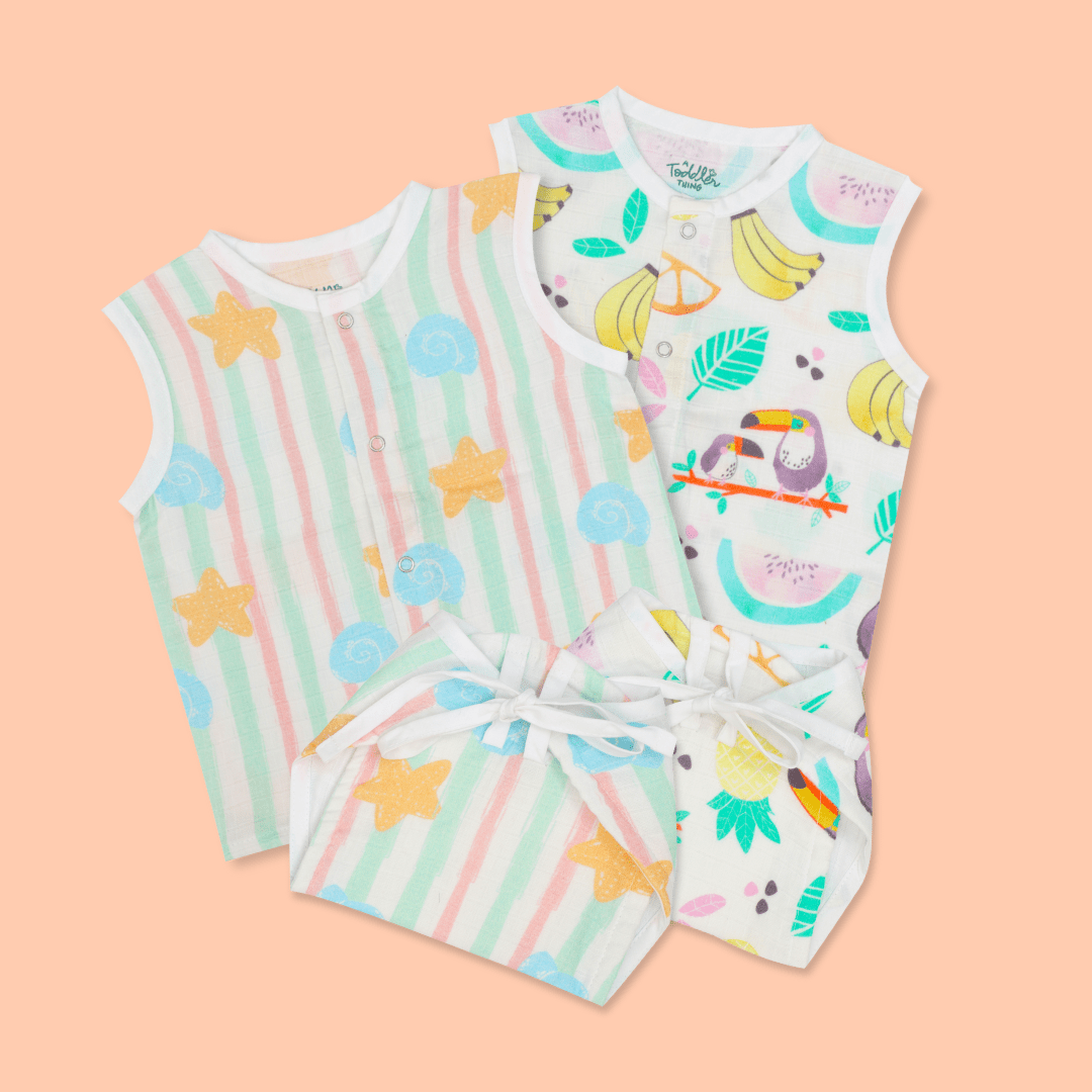 The Pixeling Pack  - Muslin 24 Piece Combo Pack (0-3M)