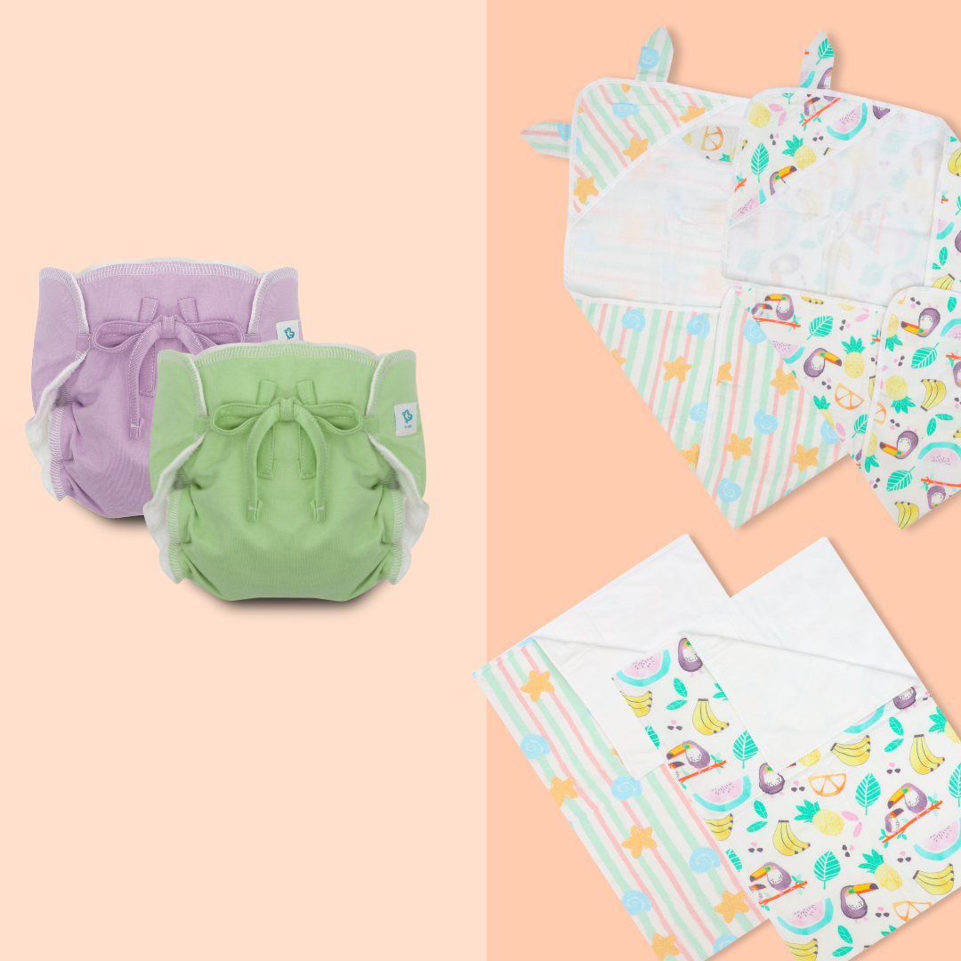 Beaky Stripes - Muslin 24 Piece Combo Pack (0-3M)