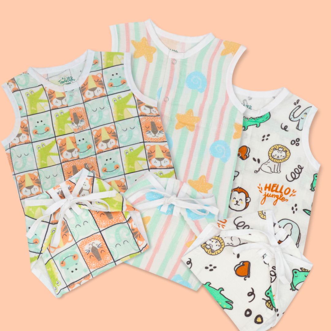Hello Zoodle Shores - Muslin 24 Piece Hospital Kit