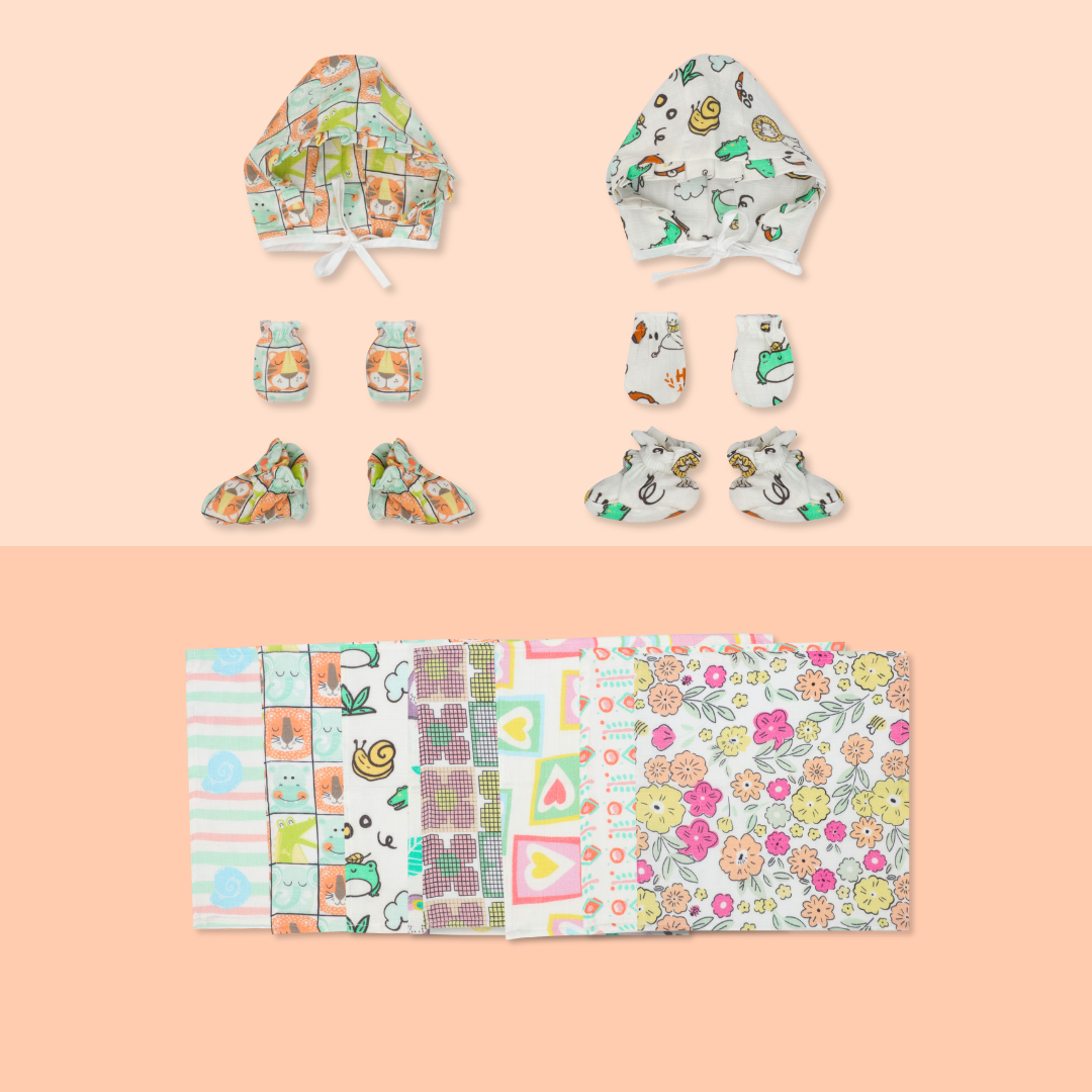 Hello Zoodle Shores - Muslin 24 Piece Hospital Kit