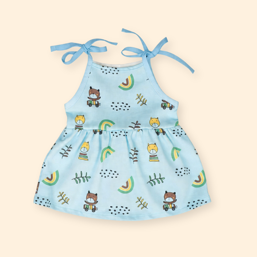 Rainbow Days - Muslin Knot Frock - Pack of 2