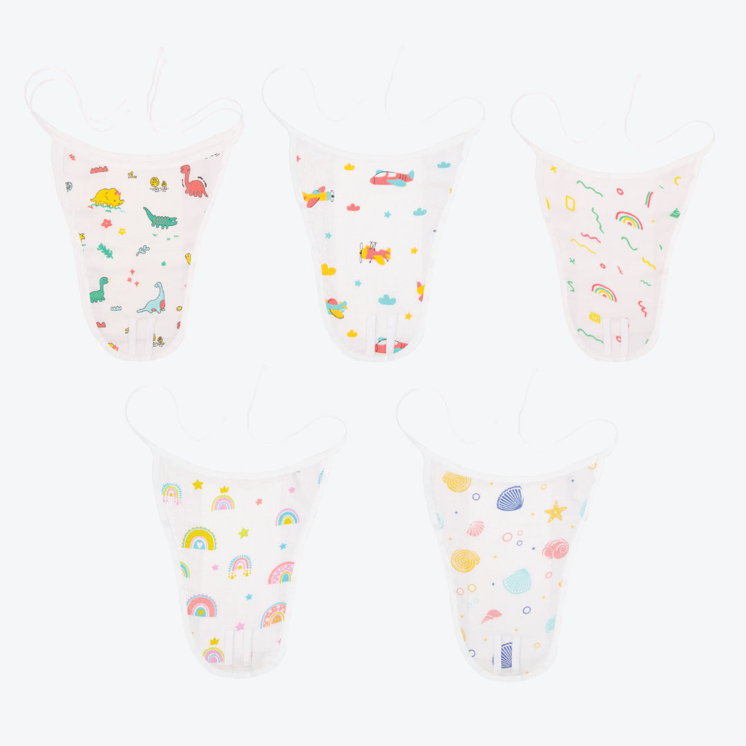 Muslin Nappies -  (Pack of 5) Combo 1