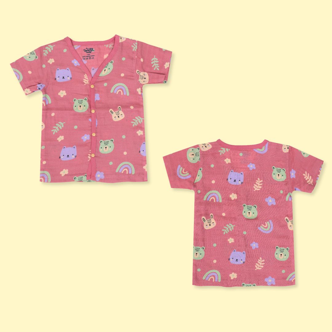 Jungle Wingle (Pack of 5) - Muslin Sleep Suit for babies and kids