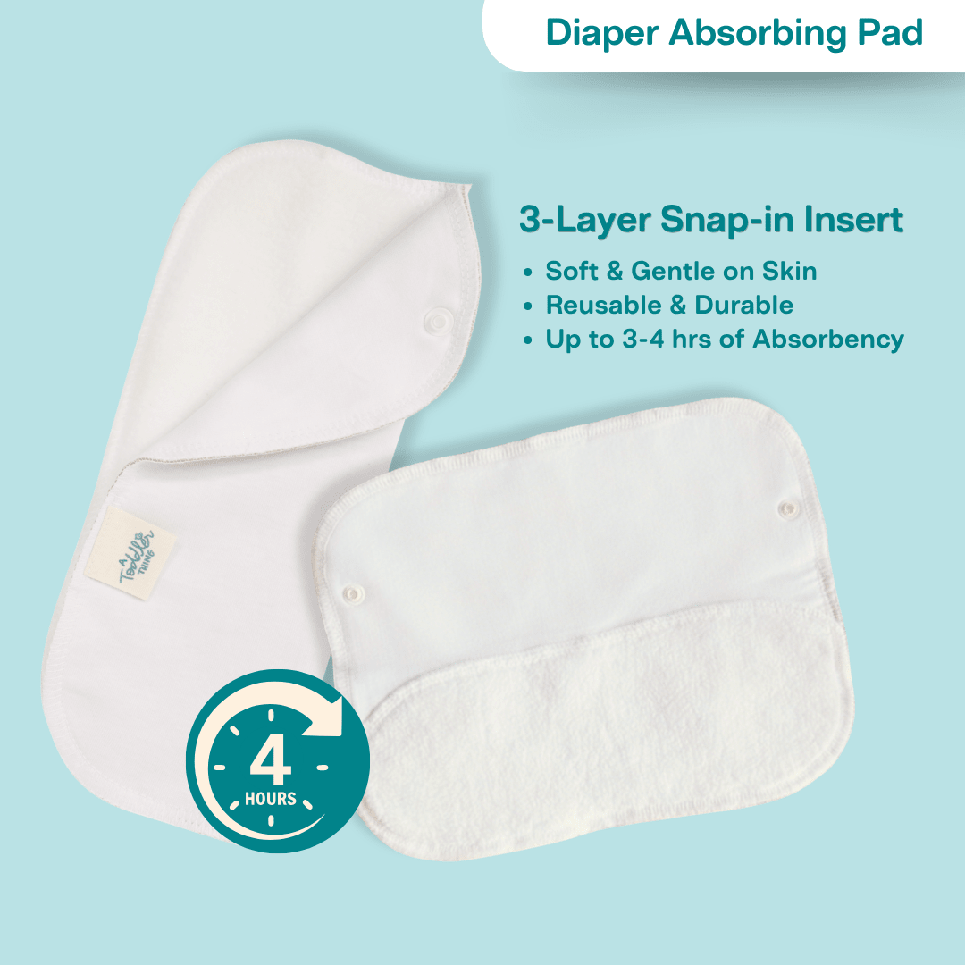 Aqua Blue - Newborn Diaper - Pack of 2