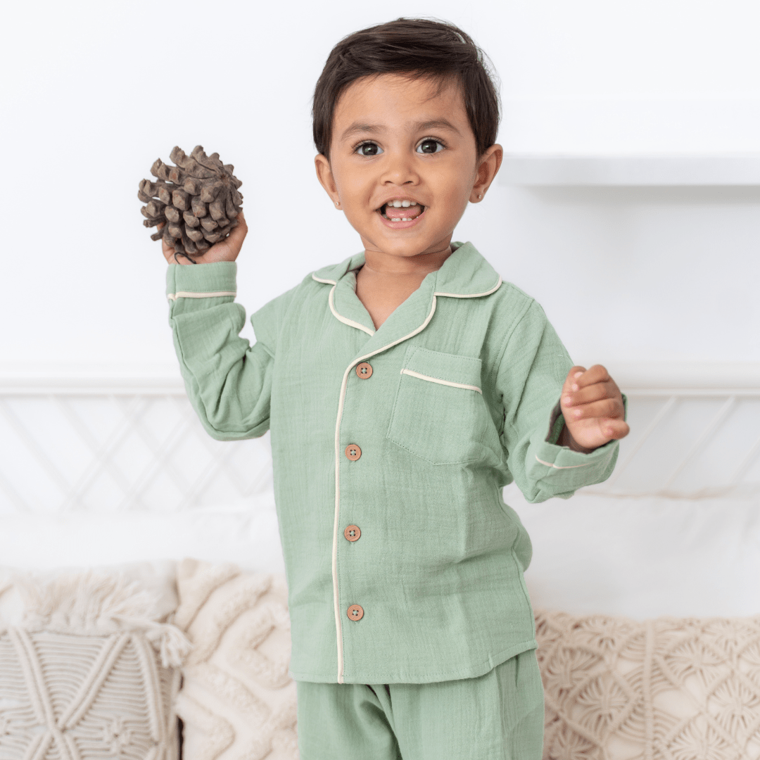 Skydrop - Crinkled Muslin Sleepsuit Pack of 2