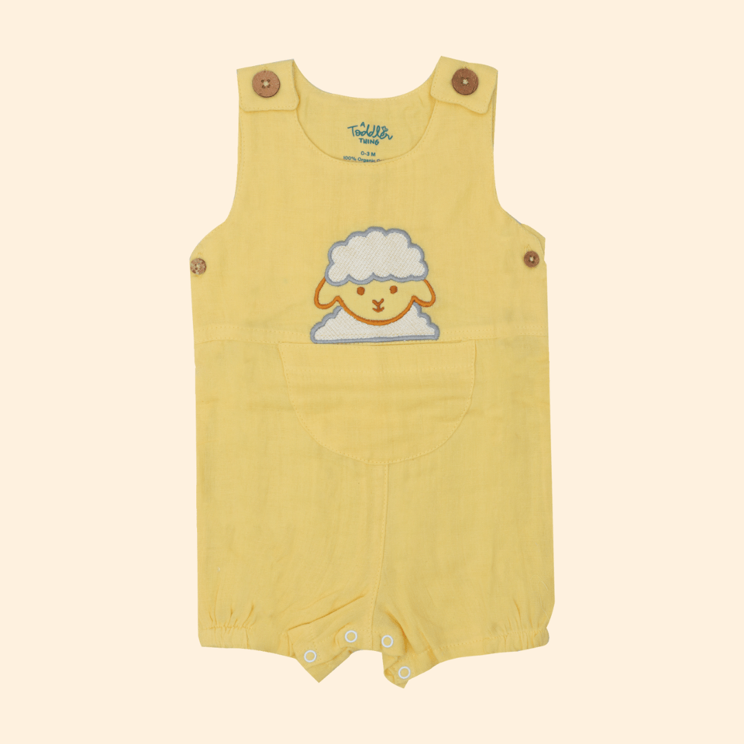 Yellow Bud - Muslin Crinkled Romper