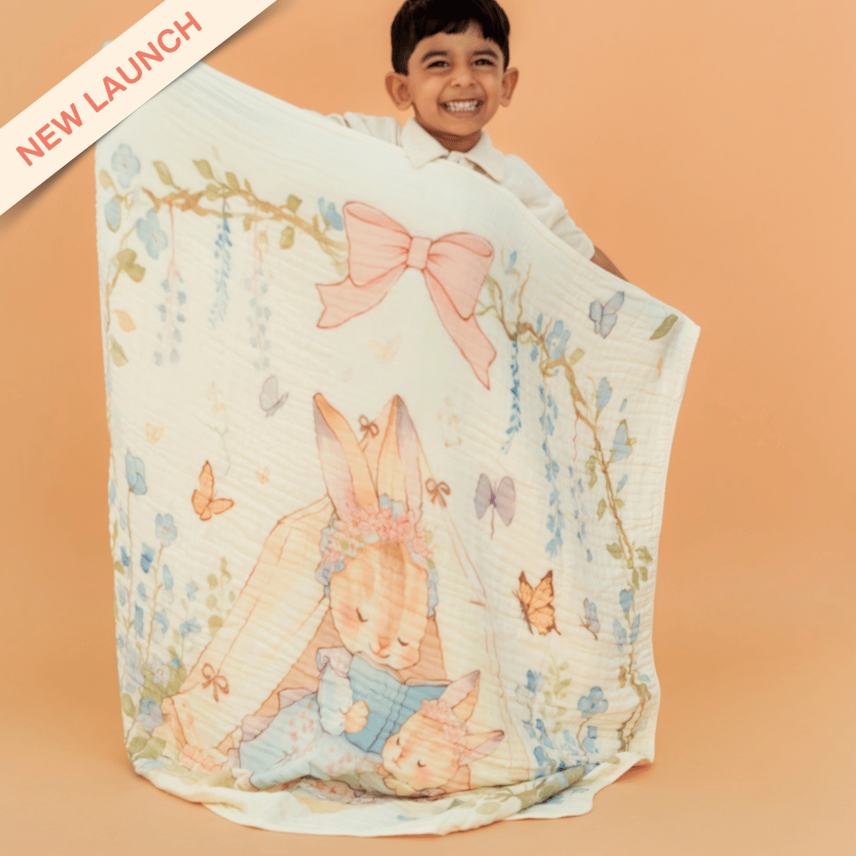 Little Kingdom - Crinkled Muslin Bamboo Blanket