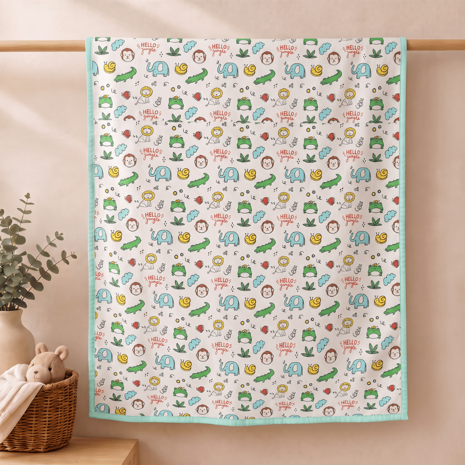 Hello Jungle - Muslin 2layer Blanket