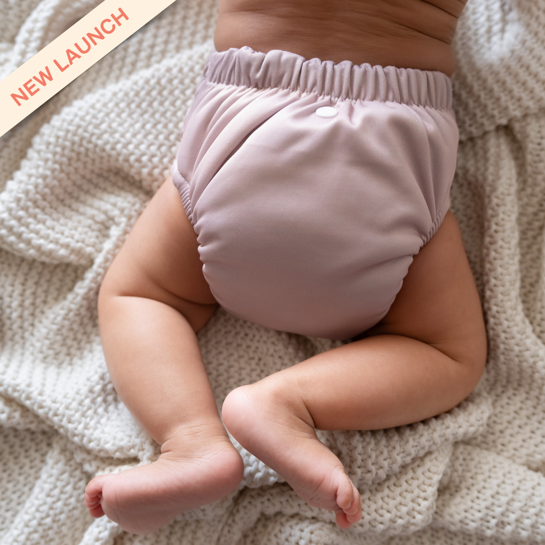 Taupe Rose - Newborn Diaper (Cloth)