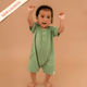 Palm Mist - Crinkled Muslin Half Sleeve Jumpsuit