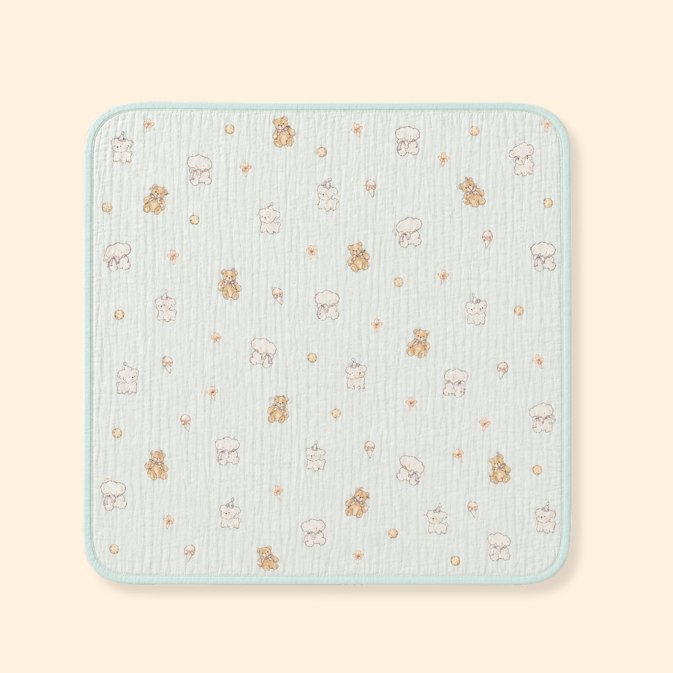 Happy Garden - Crinkled Muslin Bamboo Blanket