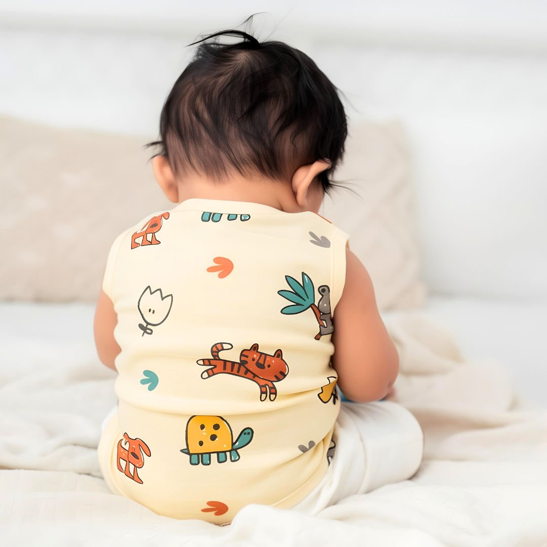 Muslin Dyed Button Jabla - Combo Pack
