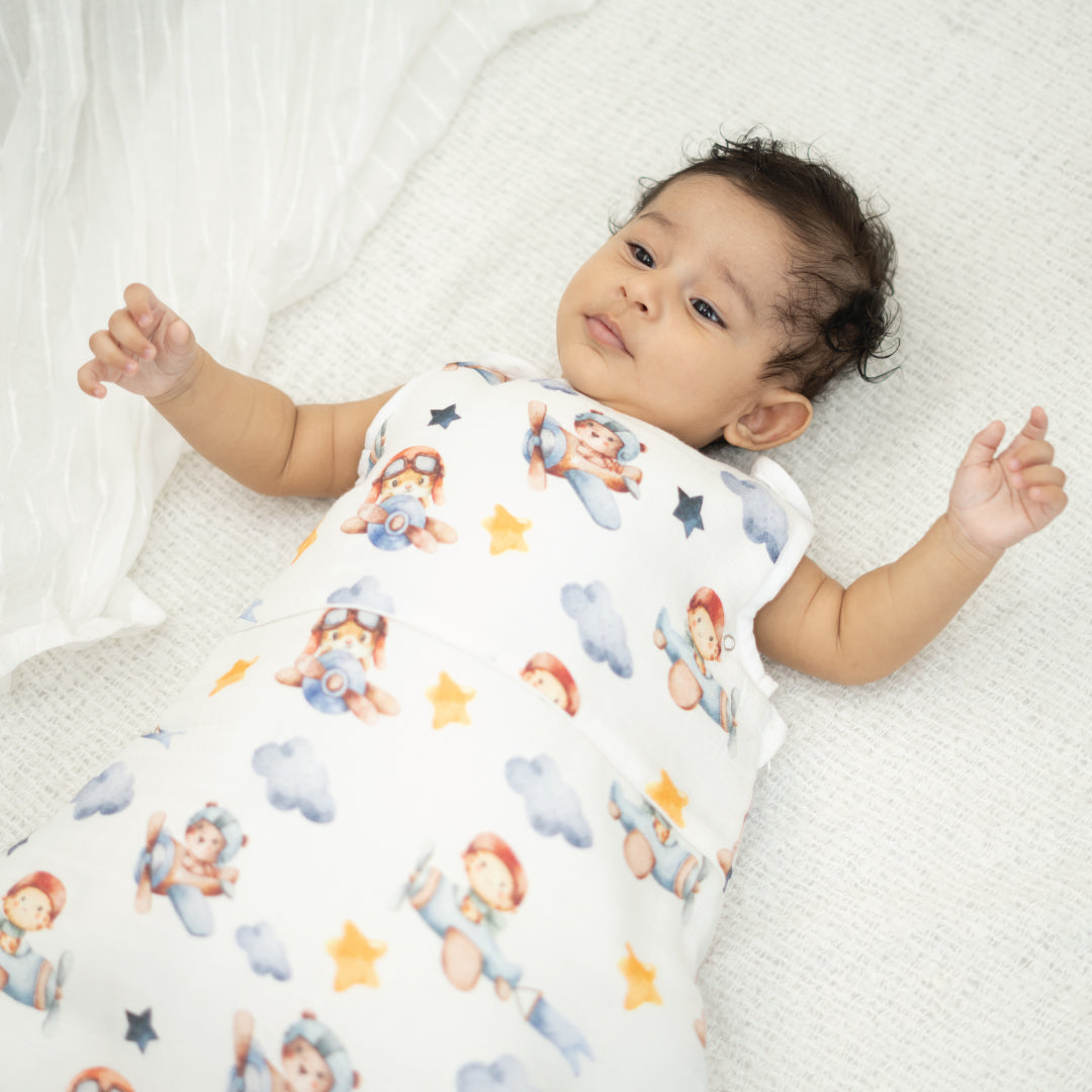 Bon Voyage - Organic Muslin Aloe Vera Sleep Bag (upto 9 months)