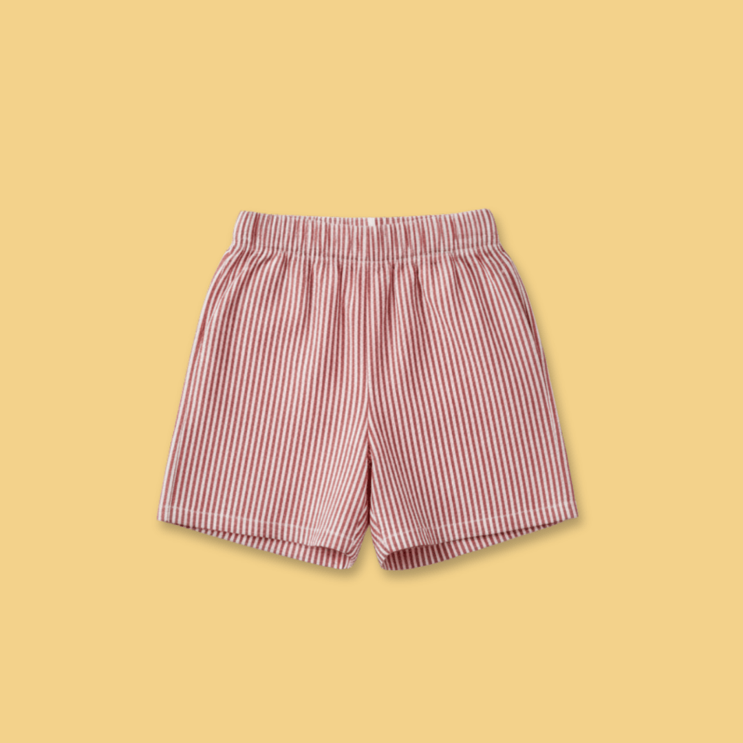Beach Day - Seersucker T-Shirt & Shorts for Boys
