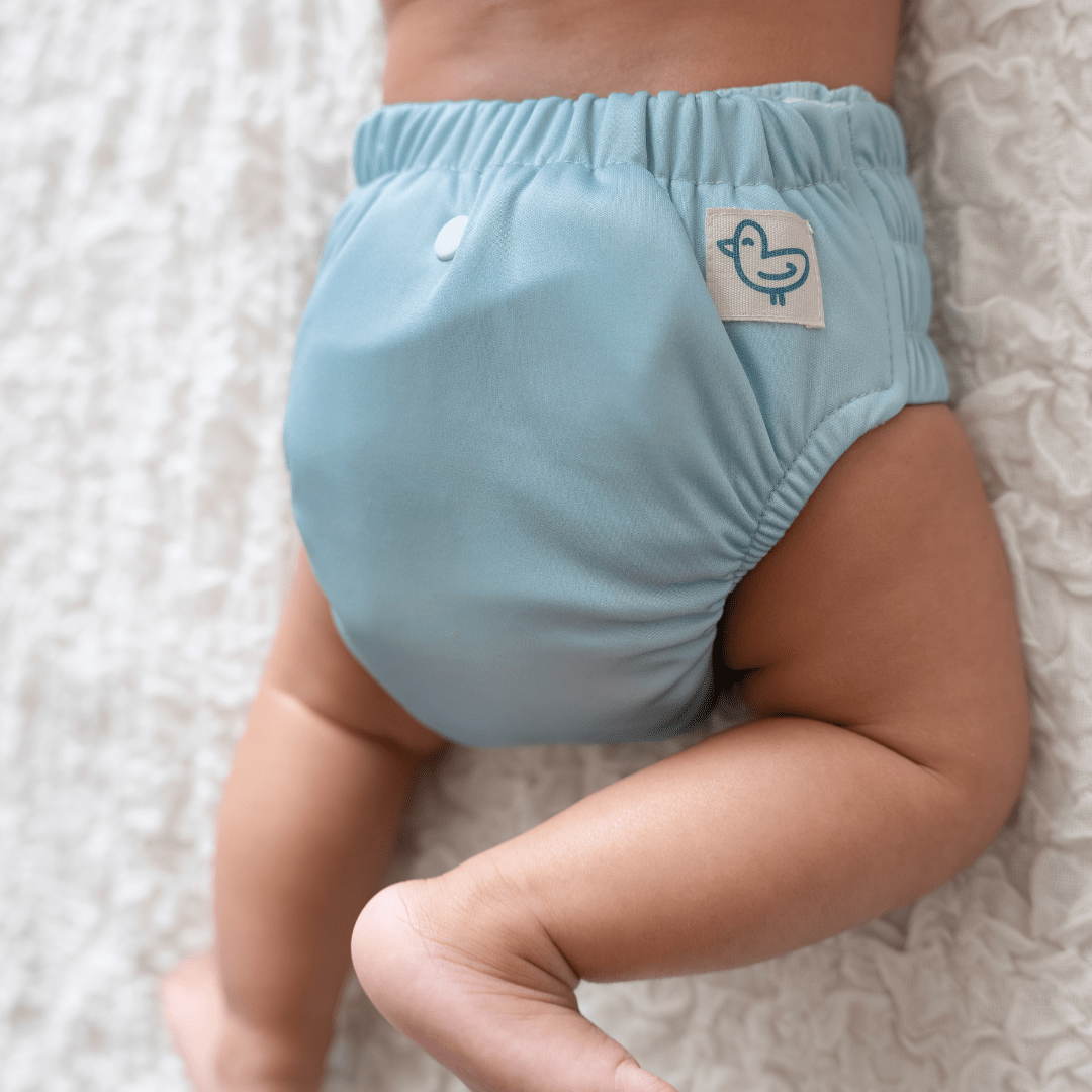 Aqua Blue - Newborn Diaper - Pack of 2