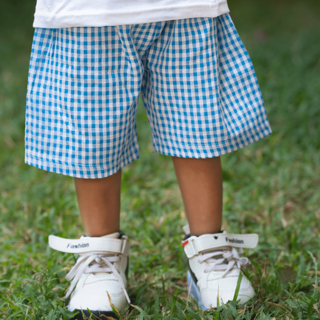 Beach Day - Seersucker T-Shirt & Shorts for Boys