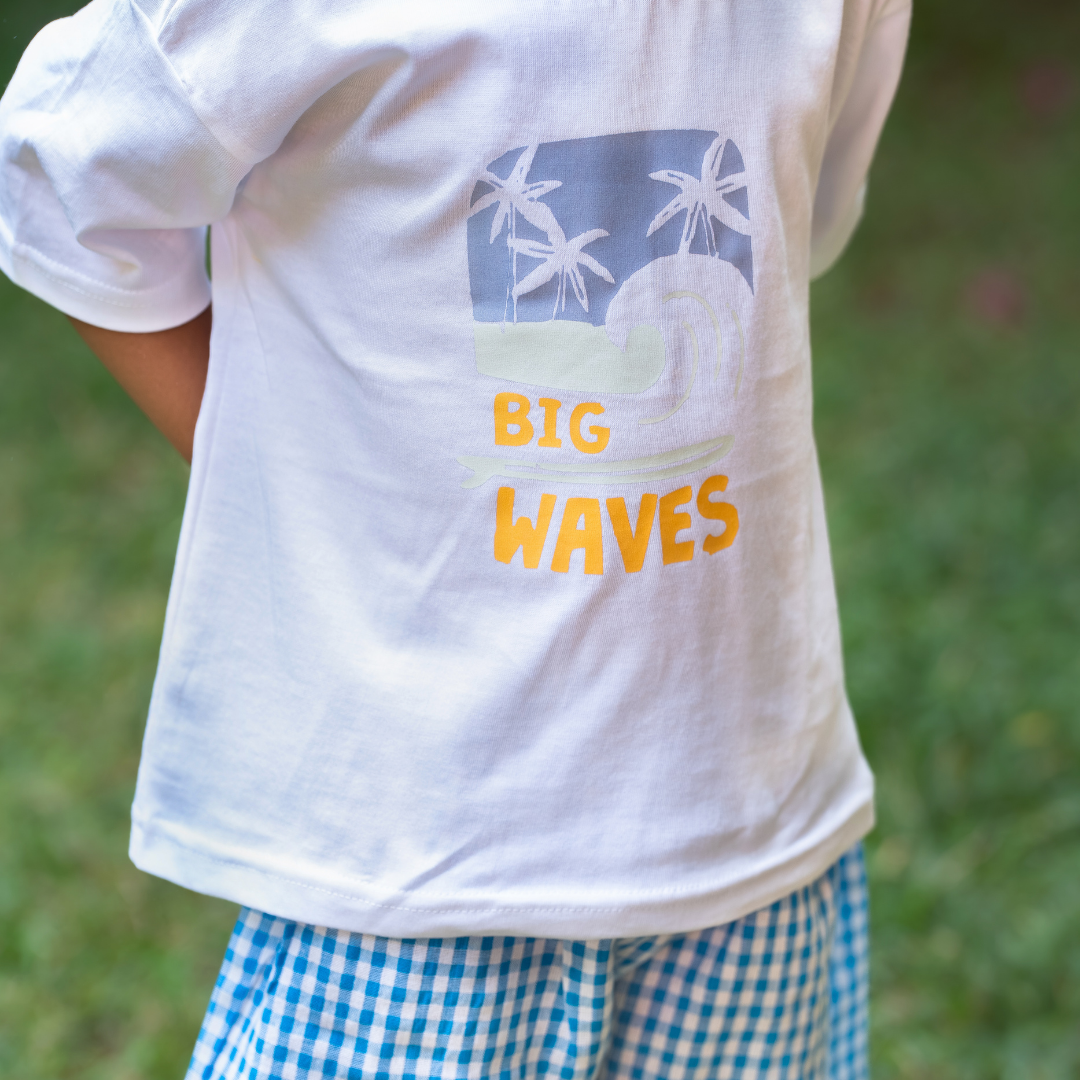 Big Wave - Seersucker T-Shirt & Shorts for Boys