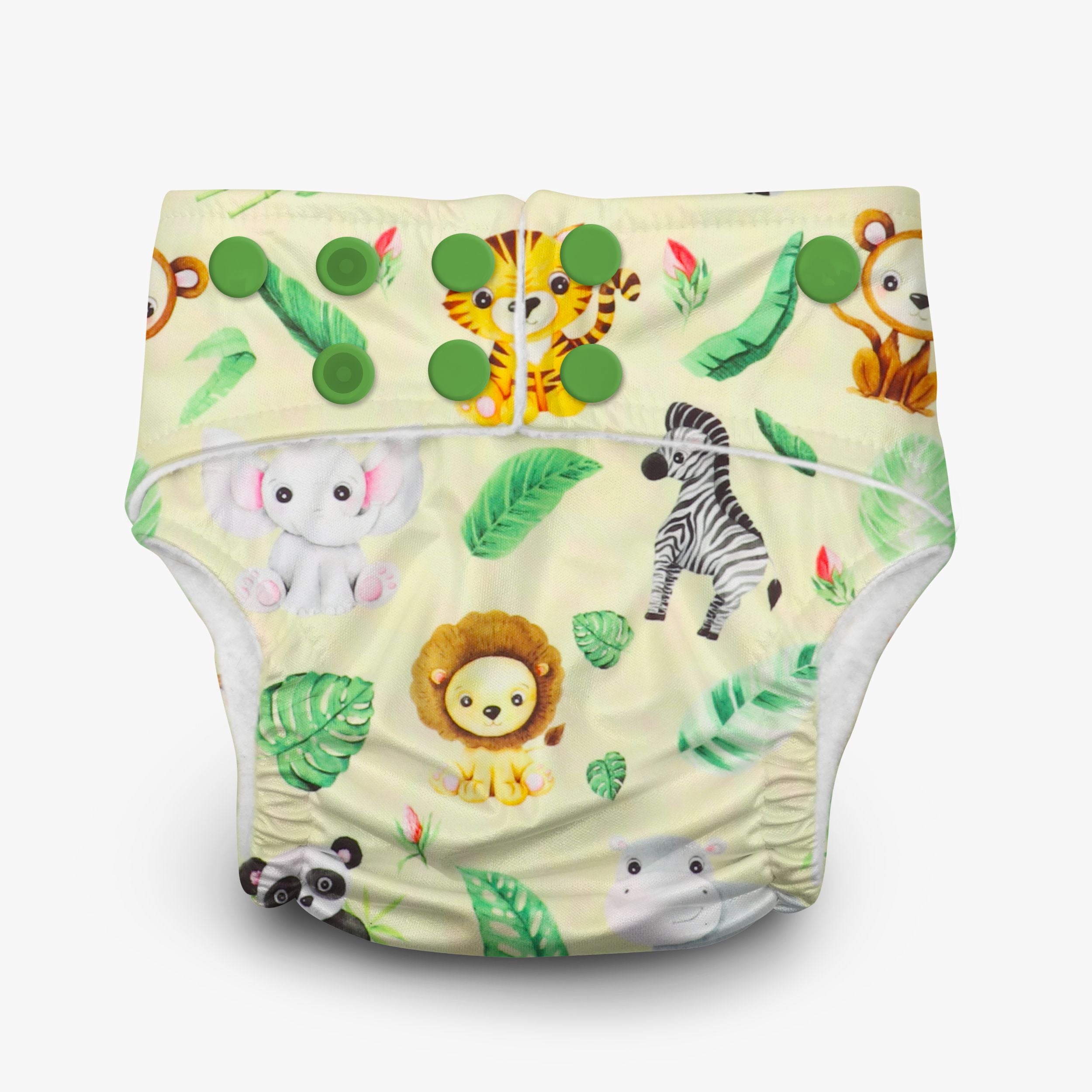 6 Pure Natural Cloth Diapers with 12 Ultra-Absorbent Microfiber Inserts,  Leakproof & Reusable for 6-22 Pounds - GL2 Essential Baby Care.