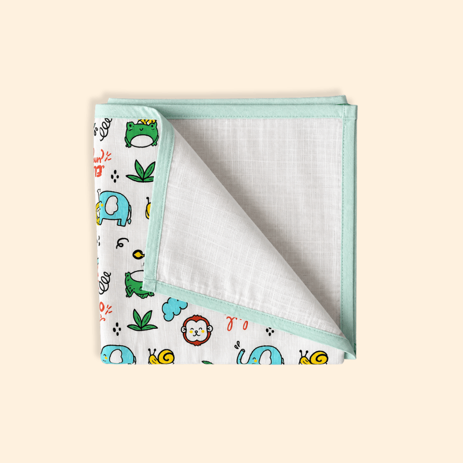 Hello Jungle - Muslin 2layer Blanket