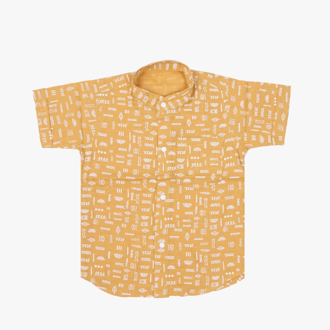 Collared Co-ord sets -  Mustard
