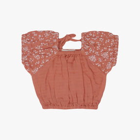 Kids Puffed Co-ord sets Coral