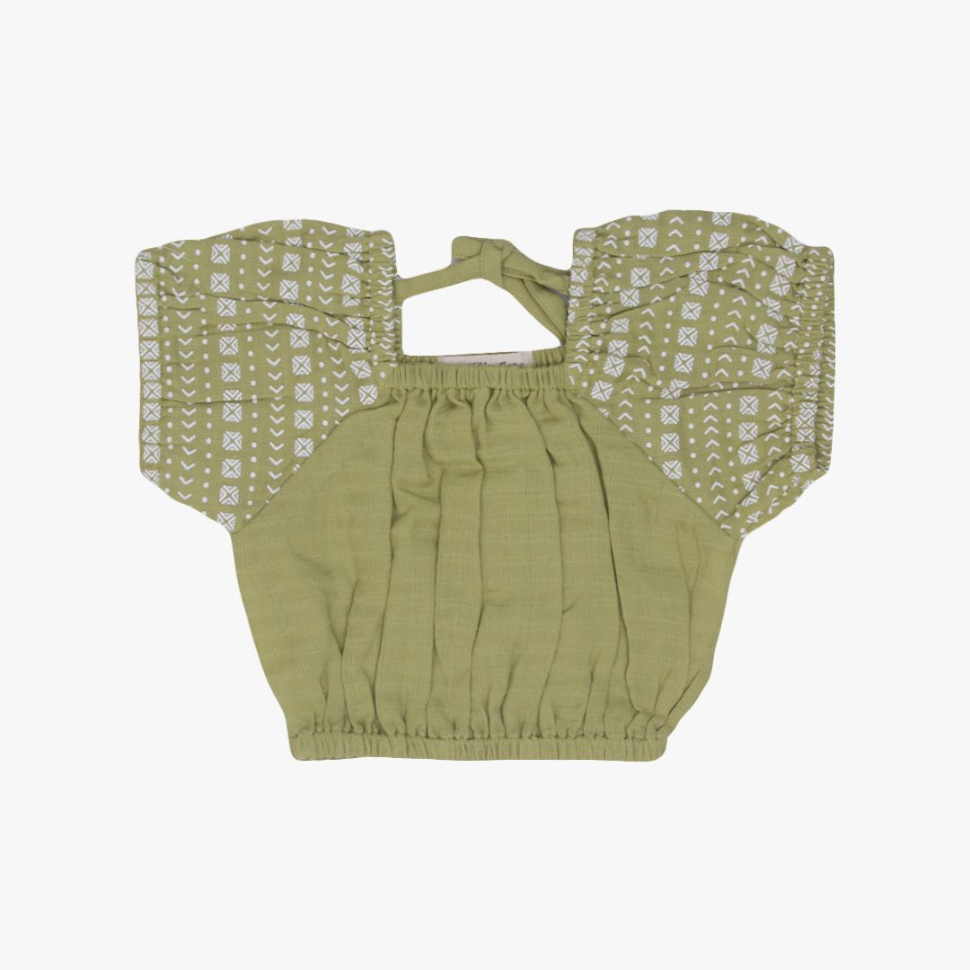 Puffed Co-ord sets for kids - Olive