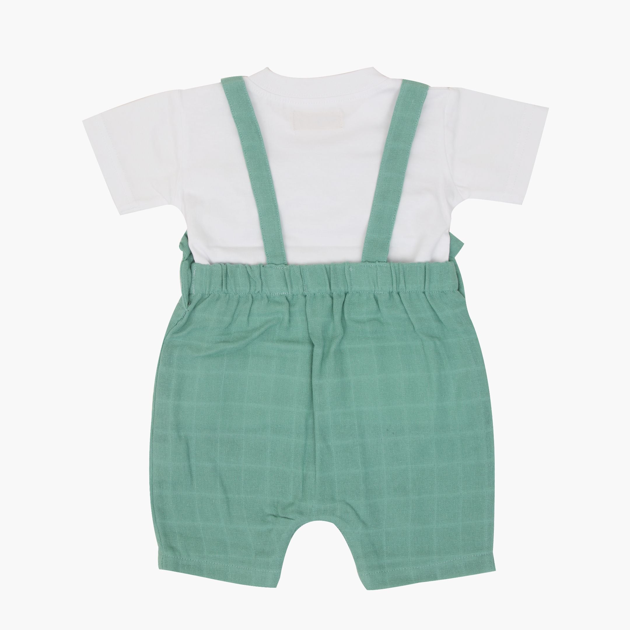 Muslin Frill Dungarees for Baby Girls