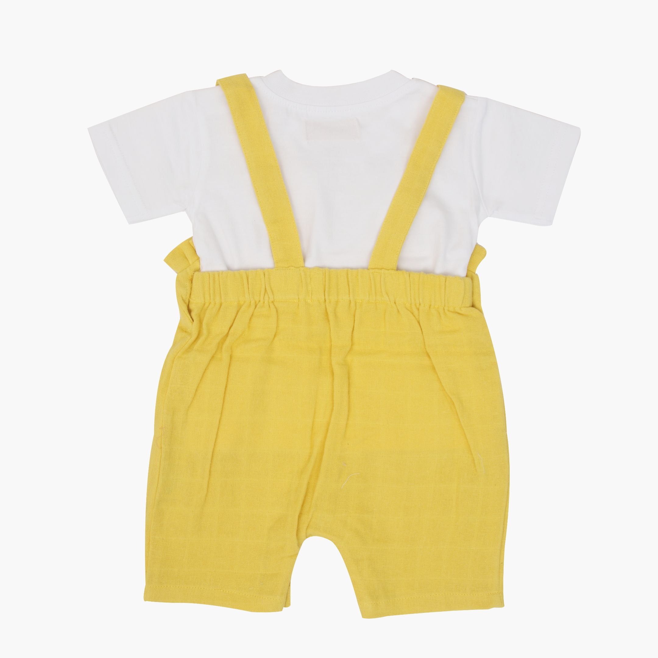 Muslin Frill Dungarees for Baby Girls