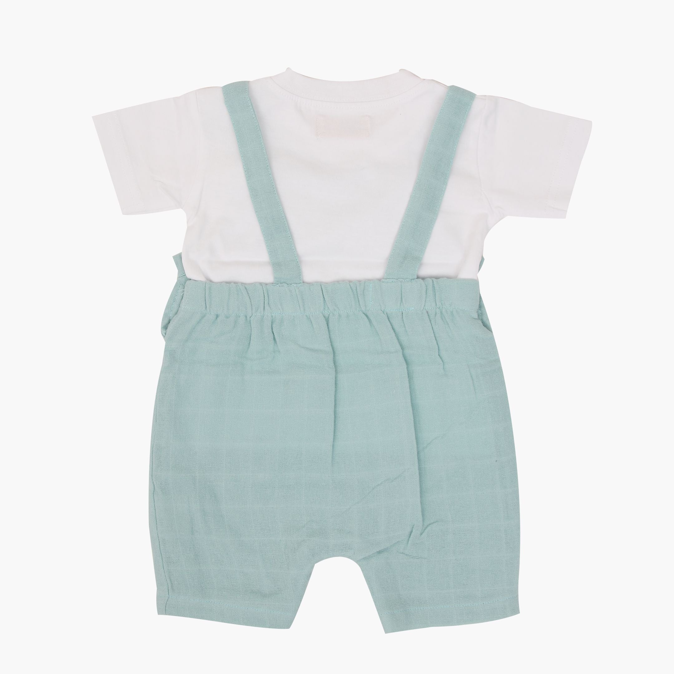 Muslin Frill Dungarees for Baby Girls