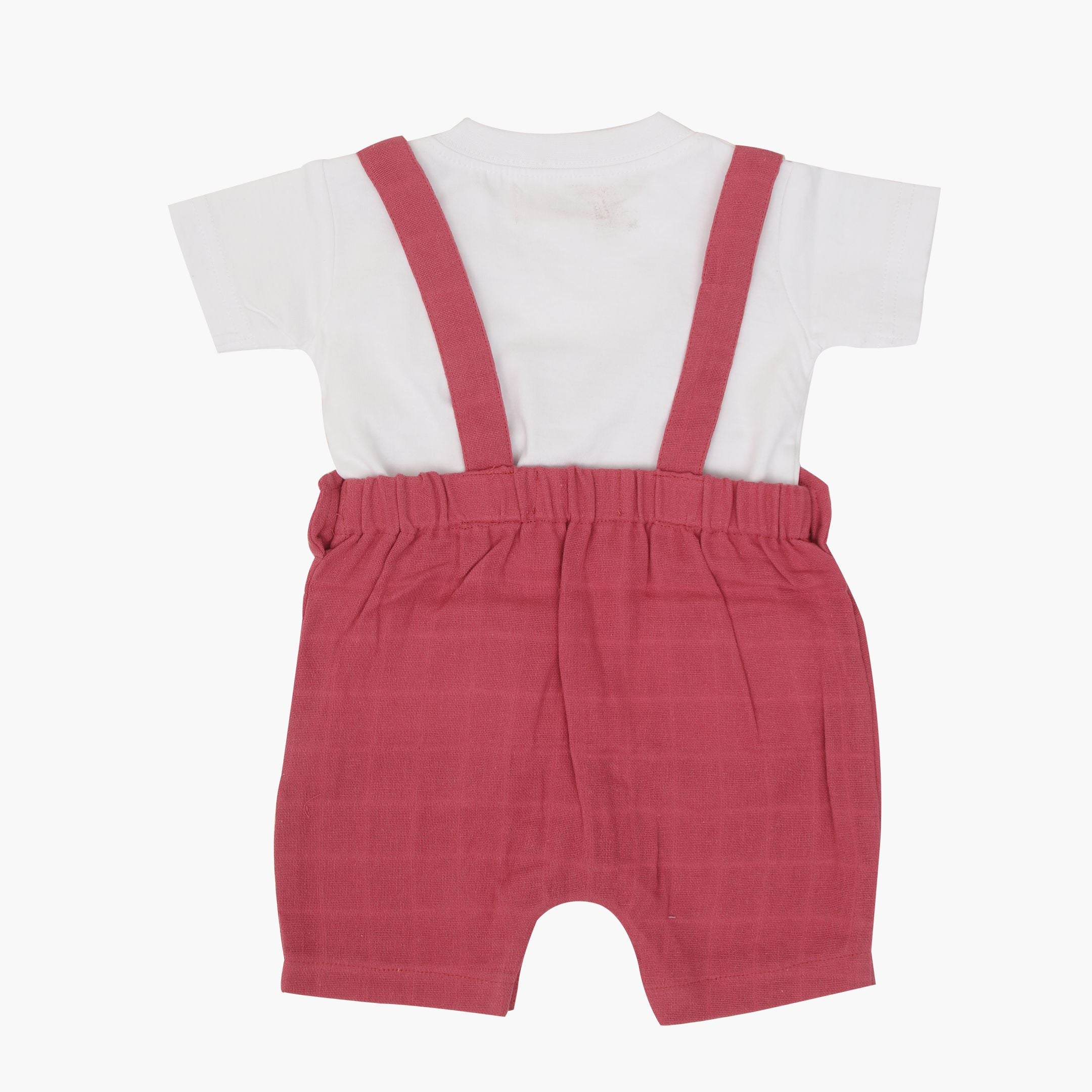 Muslin Frill Dungarees for Baby Girls