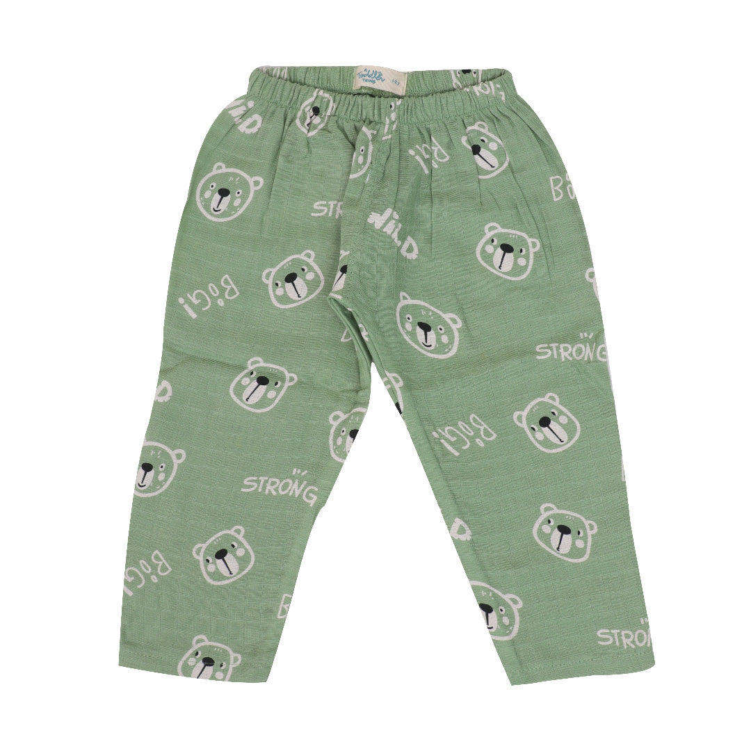 Fuzzy Bear - Muslin Sleep Suit for babies and kids (Unisex)