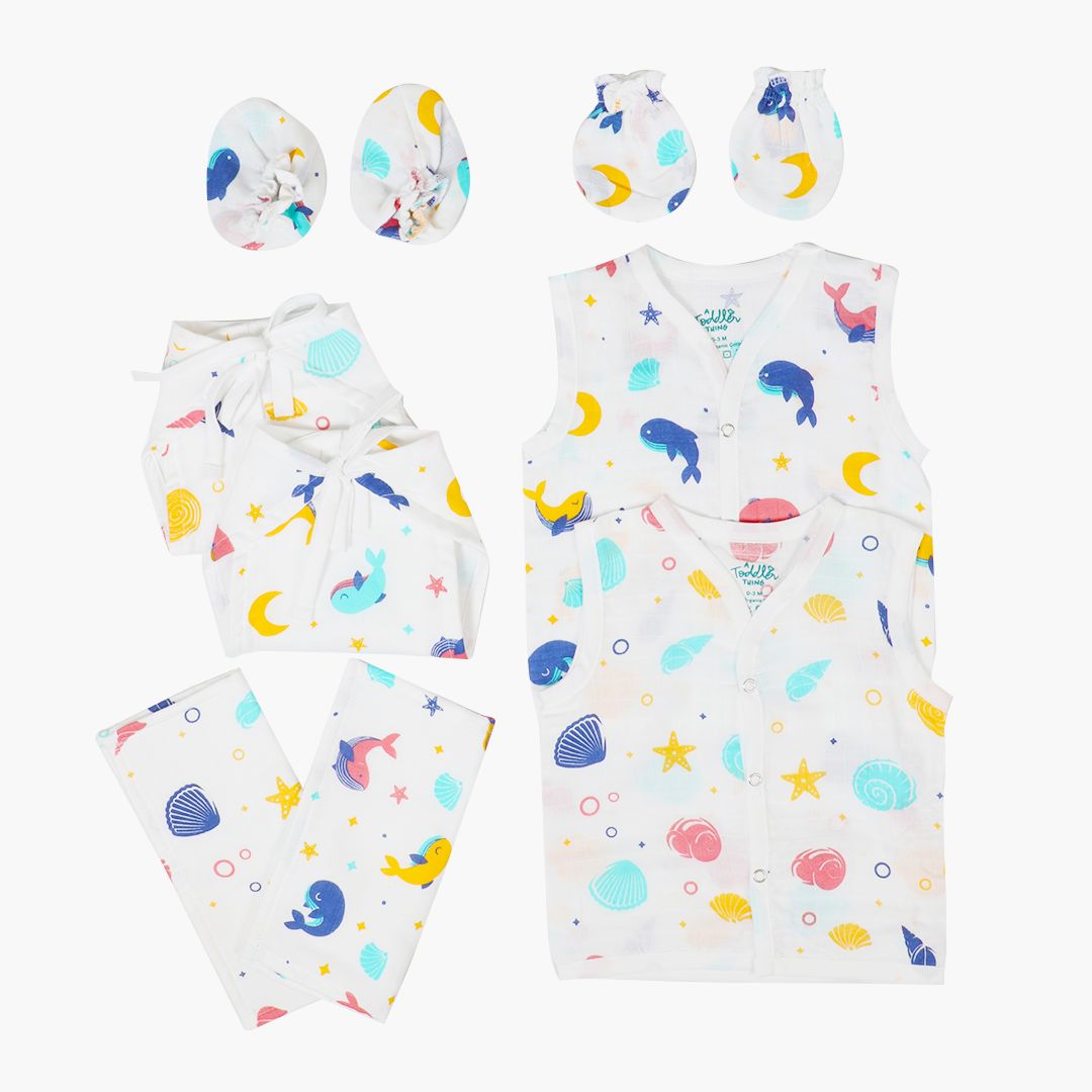 Muslin 8 Piece Gift Set (0-3 Months)